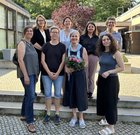 Gruppenbild Frauenwahlgremium und -beauftragte (v.l.n.r.): Prof.in Dr. Judith Dick, Prof.in Dr. Rebekka Streck, Dr. Dagmar Kubanski, Samira Reinsch (vorne), Heike Lohmann, Lea Katrin Igel, Sibylle Baluschek, Roswitha Hermann (hinten)