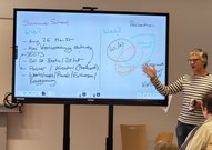 Prof. Dr. Thomas Guthmann präsentiert die Summer School.