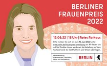 Plakat zum Berliner Frauenpreis 2022