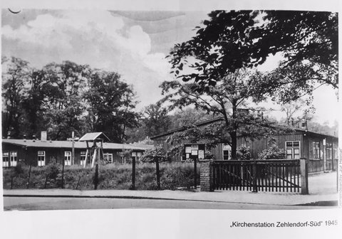 Former site of the current campus church "Kirche Zur Heimat".