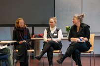 Austausch auf dem Podium