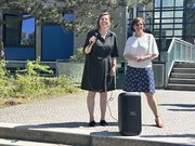 Eröffnung Sommerfest 2026: Prof.in Anke Dreier-Horning und Prof.in Annerose Bohrer (rechts). Foto:PÖA/EHB