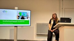 Meret Wiechmann bei ihrem Vortrag