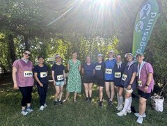 EHB-Teilnehmende beim Campus-Run der FU Berlin am 25. Juni 2026. Foto EHB