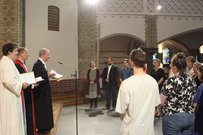 Der Segen wird gesprochen