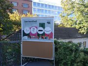 Stellwand mit Informationen