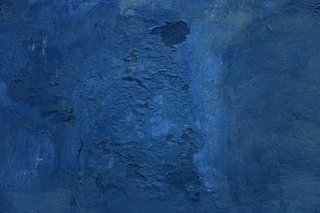 Eine blaue Wand