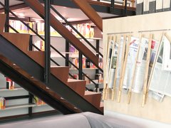 Zeitungen im Lesesaal