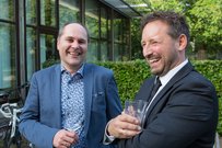 Vizepräsident Prof. Dr. Michael Komorek (rechts) mit Gast