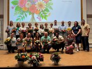 Gruppenfoto Verleihung der Urkunden zum Deutschlandstipendium am 18. Juni 2026 im Audimax. Foto: EHB/PÖA