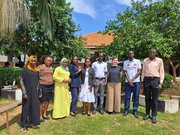 Fachlicher Austausch mit Lehrkräften an der Victorian High School Entebbe.