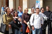 Interessiertes Publikum beim Rundgang am 3. Juli 2026