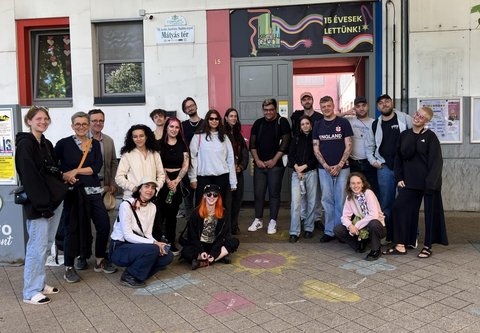 EHB Student group on city Tour in Budapest