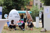 Gäste beim Zukunftscampus „Innovation durch Kooperation“. Standort der Villa Elisabeth, am 3. Juli 2026