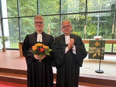 Prof. Dr. Bertram Schirr und Prof. Dr. Philipp Enger. Foto: EHB