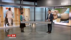 Screenshot Prof. Dr. Annerose Bohrer mit Moderator Sascha Hingst im Interview am 3. März 2025, rbb Abendschau