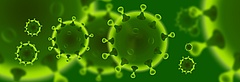 Coronavirus in grün