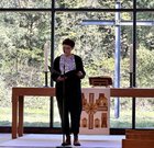 Lesung von Lydia Schubert, Master Evangelische Religions- und Gemeindepädagogik. ©EHB