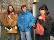 Dorit Schüler, studentische Mitarbeiterin im Gleichstellungsrat und Ansprechperson gegen sexualisierte Gewalt, bei ihrer Rede