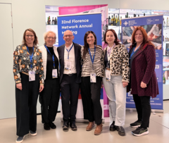 Sechs Personen auf dem Gruppenbild beim Florence Network Treffen 2025