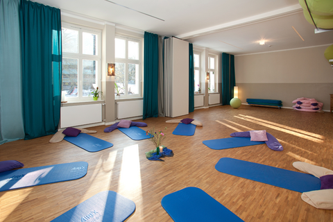 Raum mit Sportmatten