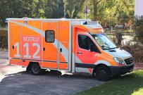 Der neue Rettungswagen auf dem Campus der EHB