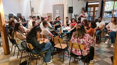 Begrüßung am John Wesley Thoelogical College