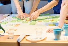 Gemeinsam Ideen entwickeln: Workshoparbeit an der Schnittstelle von Wissenschaft und Praxis. Foto: Zukunft findet Stadt