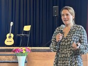 Prof.in Dr. Mandy Mangler beim Vortrag