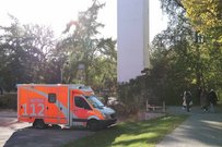 Standort des Rettungswagens auf dem Campus der EHB