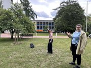 Virtual Reality auf dem Campus der EHB. Foto: EHB