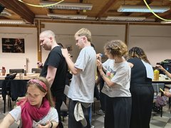 students at language animation