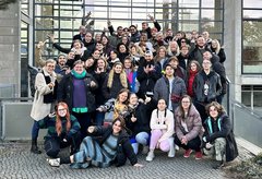 Gruppenfoto der Teilnehmenden beim Trinationalen Austausch am 15. November 2023 an der EHB