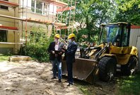 Besichtigung der Baustelle im Juni 2020