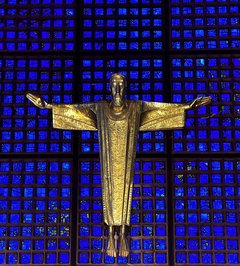 Gekreuzigter Jesus in der Berliner Gedächtniskirche. Foto:PÖA/EHB