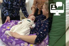 Übungssituation im Hebammenstudium