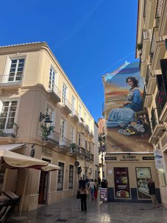 Häuserfront in Malaga