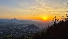 Salzburg bei Sonnenuntergang