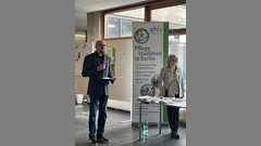Eröffnung durch der Rektor der EHB: Prof. Dr. Sebastian Schröer-Werner mit Regine Kammel, Praxisamt EHB