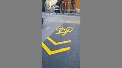 Fahrradstraße in Budapest