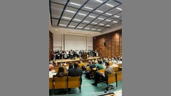 Zeugnisvergabe im Audimax