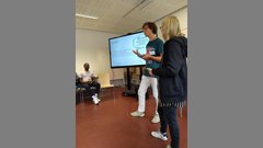 Studierende bei der Präsentation am 29. August 2023.