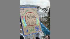 Selbst gestaltetes Plakat