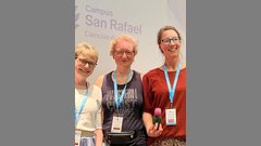 Prof. Dr. Cornelia Heinze (l.), Christiane Janßen-Tapken (m.), Mirjam Palsma (Vizepräsidentin des Florence Networks) (r.)
