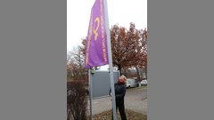 Die Frauenbeauftragte hat die Fahne gehisst